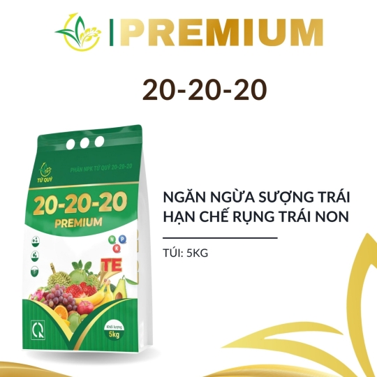 Phân NPK Tứ Quý 20-20-20 Túi 5Kg